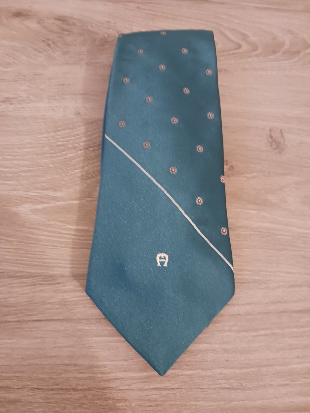 Etienne Aigner Teal Tie  Accent Micro Floral Classic 3.25" x 58"